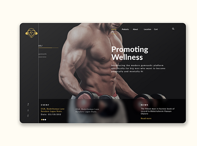 Landing Page for Sensi-fitness fitness graphic design landing page ui ux web