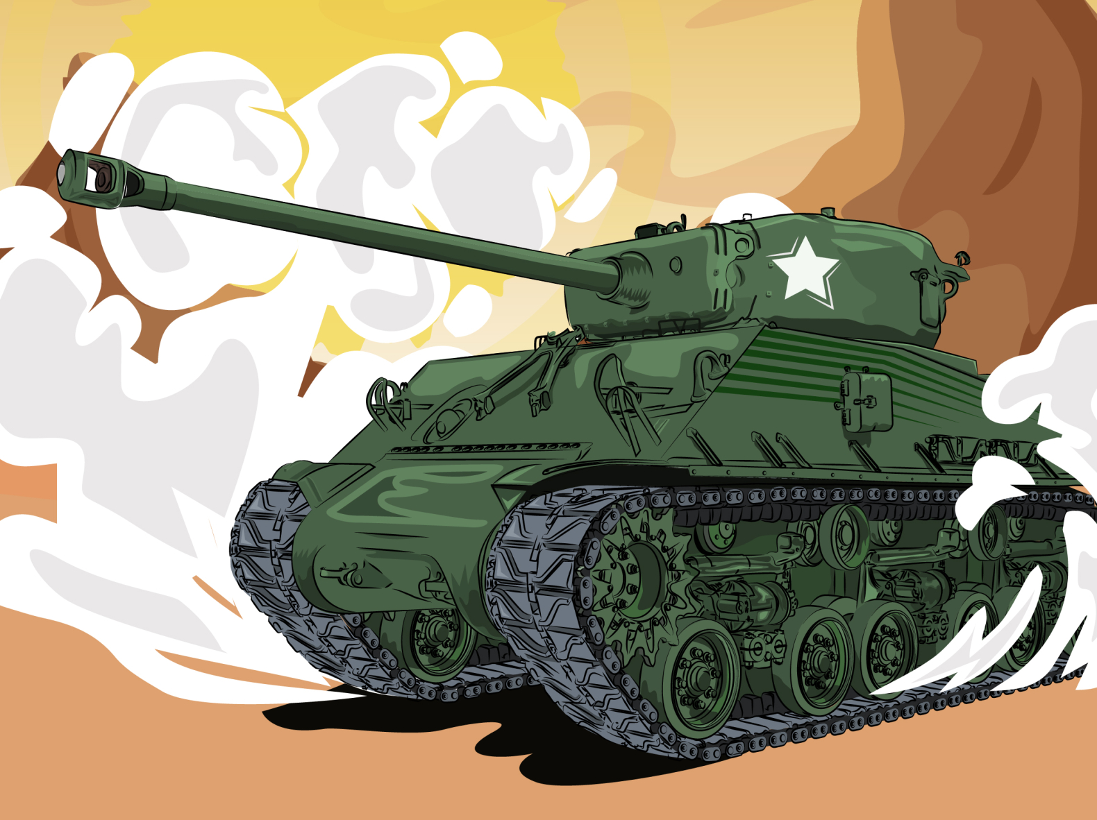 Green Tank by Ronie Bayabos on Dribbble