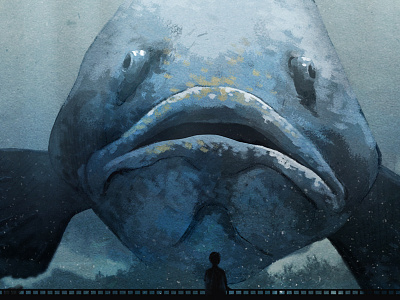 Hello There aquarium fish illustration painting photoshop underwater