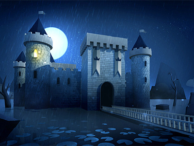 Princess's castle android castle game illustration ios mobile game night runaway toad swamp toad unity
