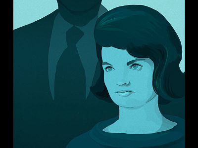 Jackie Kennedy drawing editorial illustration illustration jackie kennedy portrait portrait illustration