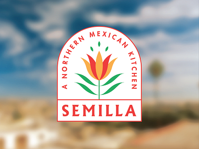 Logo for Semilla Food Truck arch branddesign branding branding and identity california classic flower food truck logo logodesign mexican mexicanbranding mexico semilla