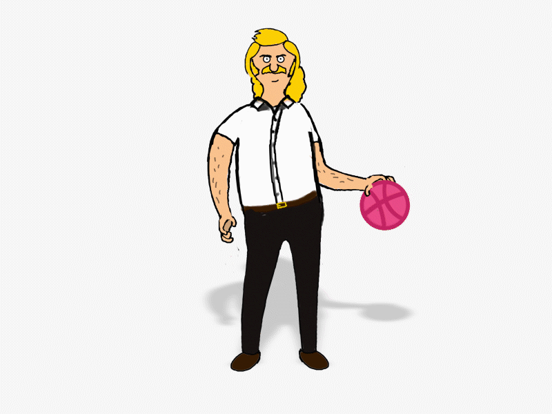 First Shot: Avatar Dribbbling duik moustache character animation avatar after effects