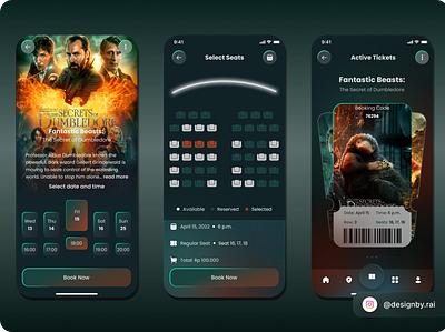 #Exploration - Movie Booking Ticket App 3d animation application branding figma framer graphic design logo motion graphics moviebookingapp ui uidesign uiux ux uxdesign webdesign website