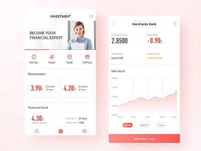 Financial App redesign