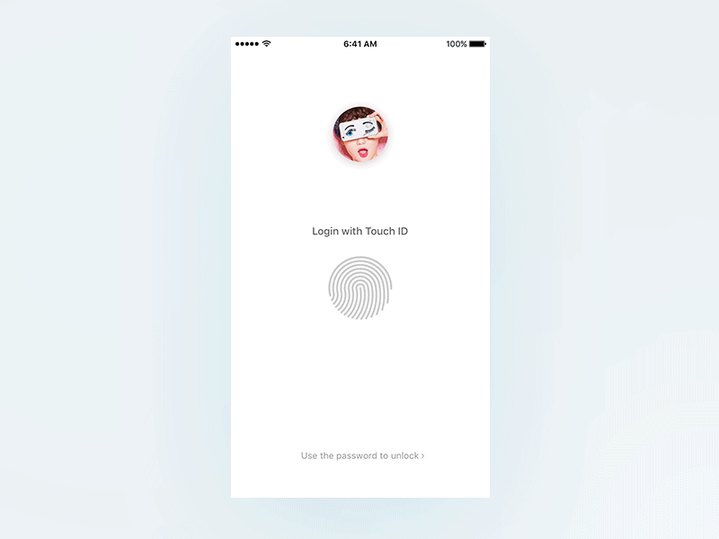 Login with TouchID