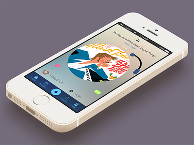 Phonograph iOS app app gesture ios music