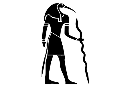 Thoth Egyptian God ancient animation dxf eps graphic design illustration png svg vector