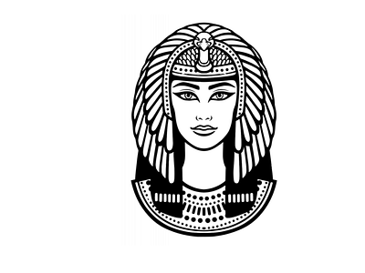 Cleopatra VII Philopator Egyptian Queen design dxf eps graphic design illustration png svg vector