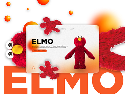 Landing page Elmo 3d animation app branding design graphic design illustration landing page logo motion graphics typography ui ux vector
