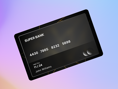 Debit Card Design ui