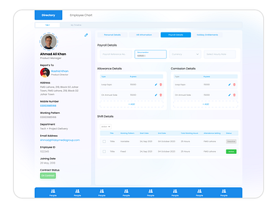 Employee Management System UI Design