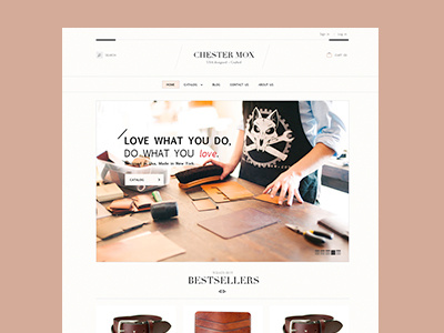 Chester layout shop ui web webdesign