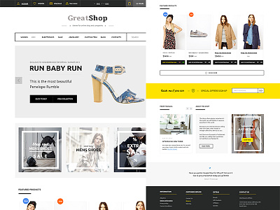 Great Shop business corporate ecommerce landing minimal promo shop themeforest ui ux web webdesign