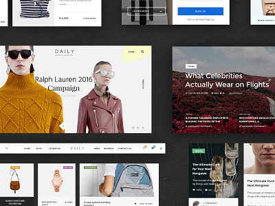 Daily U Kit blog kit magazine simple ui uikit ux web webdesign