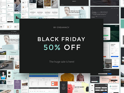 Daily UI Kit - BlackFriday blog kit magazine simple ui uikit ux web webdesign