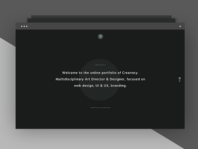 Creanncy design minimal personal portfolio ui ux web