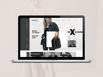 Space blog clean design ecommerce magazine minimal portfolio shop ui ux web