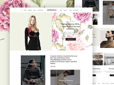 Introfolk blog creative ecommerce magazine minimal shop ui ux