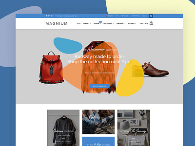 Magnium creative design ecommerce magento minimal shop web