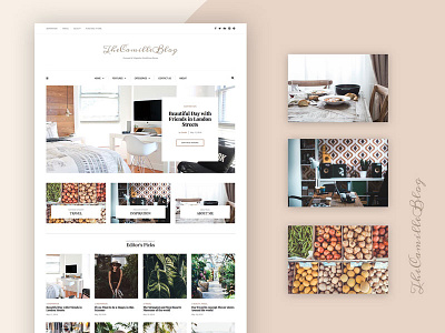 Camille blog by Creanncy 👸 on Dribbble