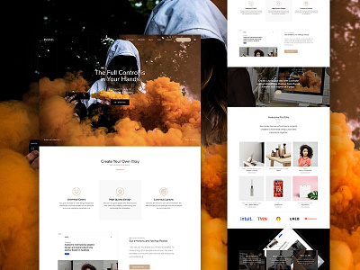 Barrel Onepage agency business consulting fashion hero minimal onepage restaurant slider startup themeforest wordpress