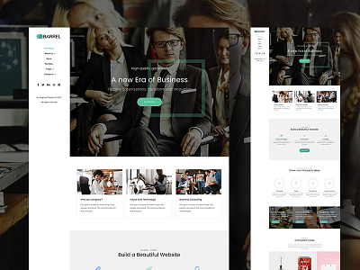 Barrel Business agency business company consulting creative hero minimal seo slider startup themeforest wordpress