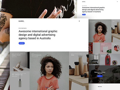 Barrel Minimal Portfolio business consulting creative fashion hero minimal portfolio slider startup themeforest web wordpress