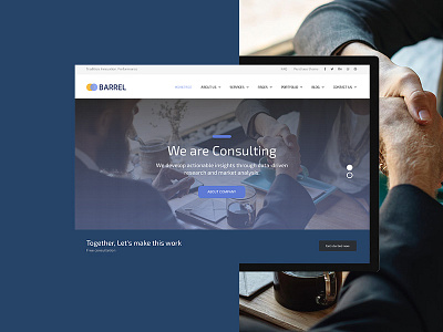 Barrel Consulting blogger business consulting creative hero minimal slider startup themeforest web wordpress