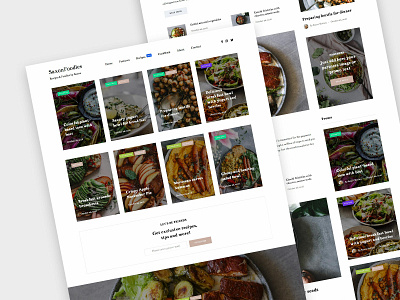 Saxon Foodies blog business corporate food foodblog foodie landing magazine promo themeforest ui ux web wordpress