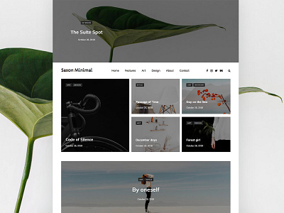 Saxon Minimal blog business corporate creative landing magazine minimal promo slider themeforest typography ui ux web wordpress