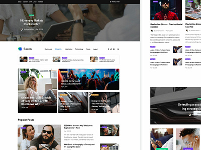 Newspaper blog blogger business corporate creative illustration landing magazine minimal newspaper promo template theme themeforest ui ux web webdesign wordpress