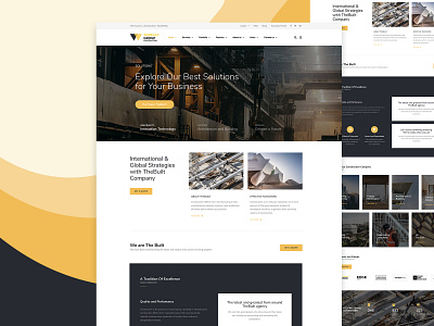 TheBuilt 2.0 business construction corporate creative design hero landing minimal promo slider template theme themeforest ui ux web wordpress