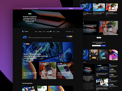 Saxon Black Version blog business corporate creative gradients hero landing magazine minimal promo slider template themeforest ui ux web webdesign wordpress