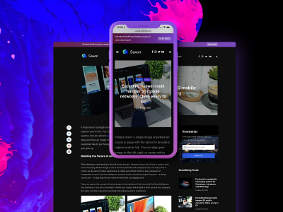 Saxon Black Version blog business content corporate crypto landing magazine management marketing minimal promo themeforest ui ux viral web webdesign wordpress