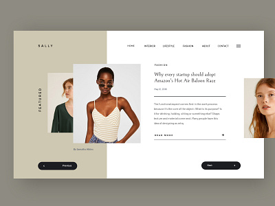 Sally blog blogger business corporate creative design ecommerce fashion hero landing magazine minimal slider ui ux web webdesign