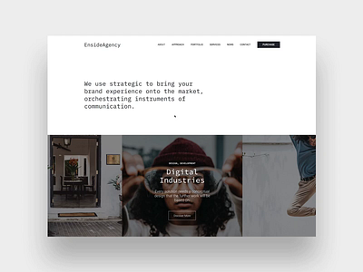 Enside Agency animation business corporate creative interaction landing minimal onepage promo slider themeforest ui ux web webdesign wordpress