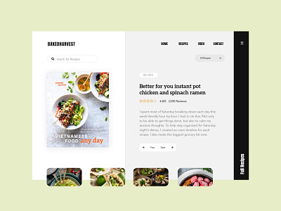 Recipes blog business corporate food magazine minimal recipes themeforest ui ux web webdesign wordpress