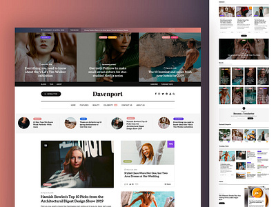 Davenport blog business corporate magazine minimal theme themeforest ui ux web webdesign wordpress