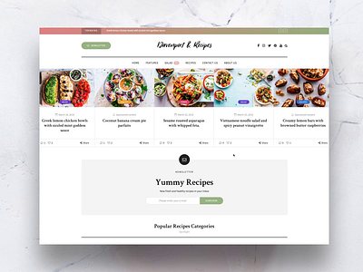 Davenport Foodie animation blog blogger builder business corporate creative food interaction landing magazine minimal promo template themeforest ui ux web webdesign wordpress