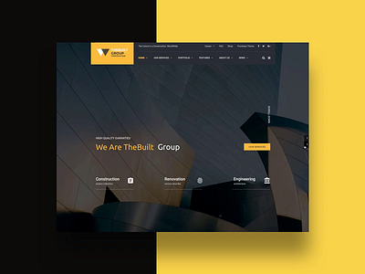 TheBuilt Modern animation architecture business construction corporate creative interaction minimal promo slider template theme themeforest themes ui ux web webdesign wordpress