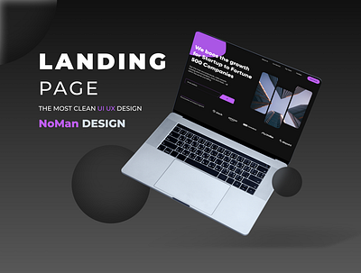 Web site design: landing page home page UI UX design