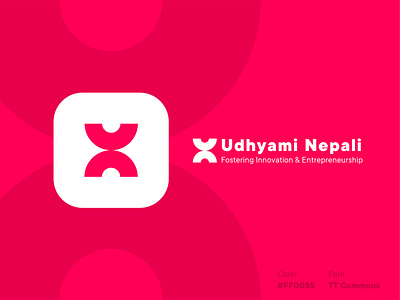 Udhyami Nepali entrepreneur entrepreneurship information logodesign nepali brand udhyami nepali udhyami nepali un un logo