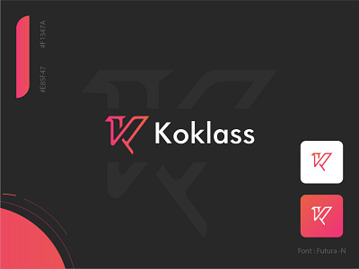 Koklass b2b bird head logo bird logo gradient initial letter k logo koklass letter k letter logo logo