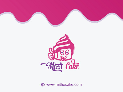Mitho Cake bakery cake cake logo cake shop delicious delightful