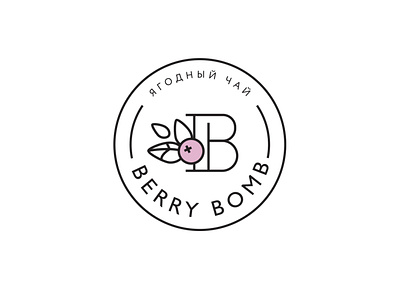 Berry Bomb berry logo tea