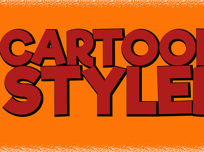 Cartoon Styled Typography graphic design typography