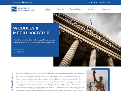 Web Layout for Legal Advisory Firm ui ux web design website design
