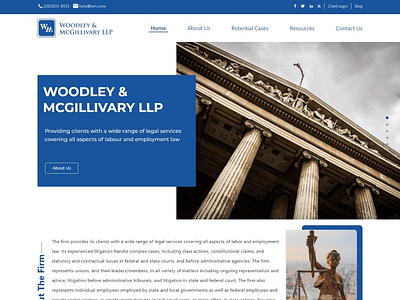 Web Layout for Legal Advisory Firm
