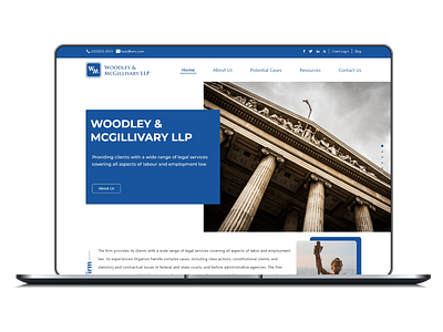 Web Mock up for Legal Advisory Firm mockup ui ux website design